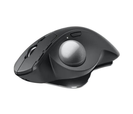 Logitech Ergo Series MX Ergo S - Kulový ovládač - ergonomický - pokročilý - optický - 8 tlačítka - bezdrátový - Bluetooth, 2.4 GHz - USB přijímač Logitech Logi Bolt - grafit