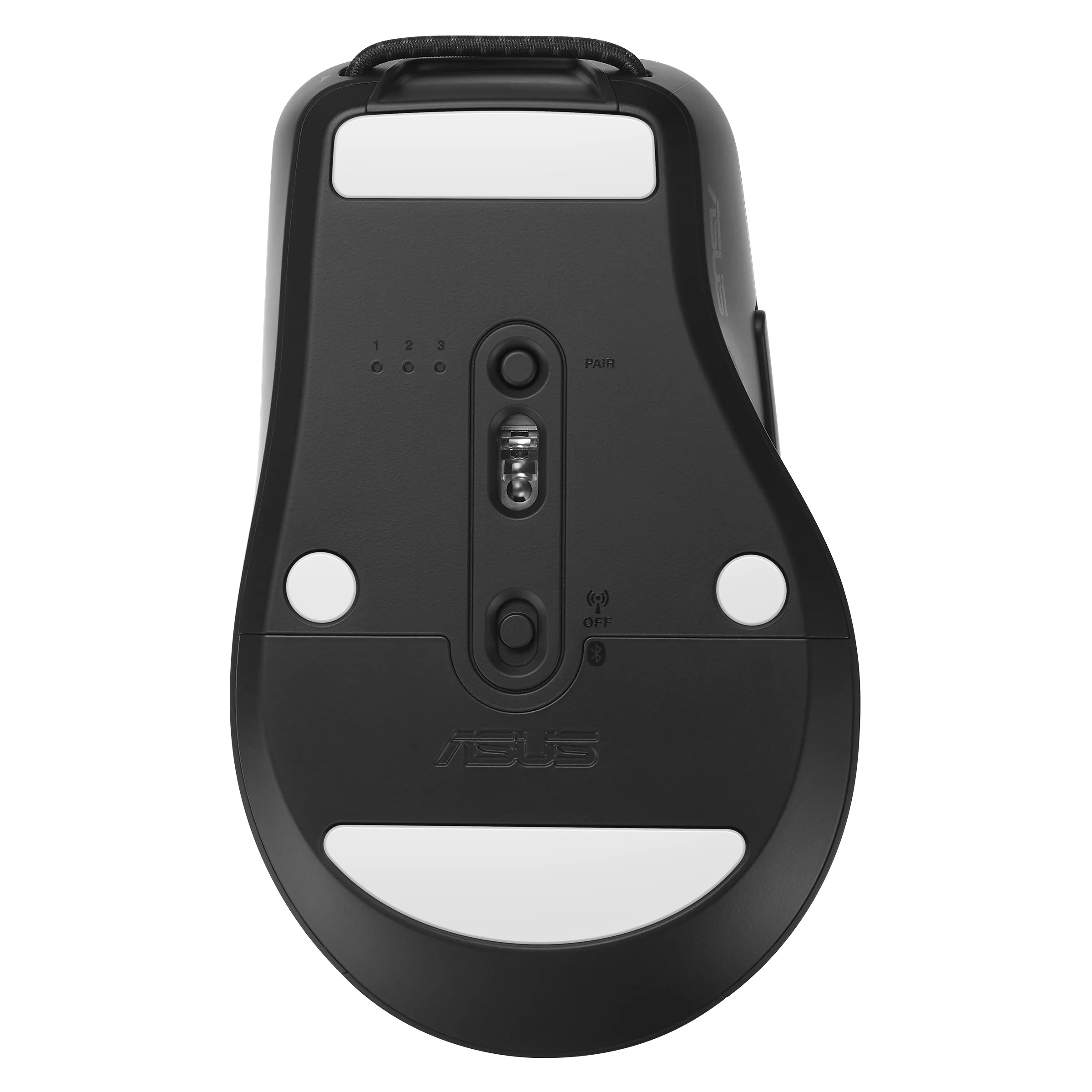 ASUS SmartO MD200 Silent Plus/Cestovní/Optická/Pro praváky/4 200 DPI/USB+BT/Černá