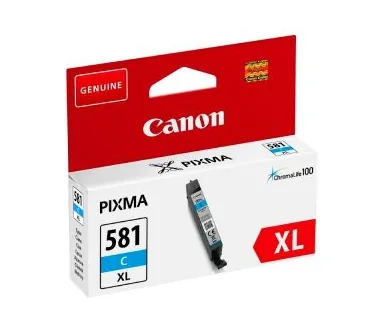 Canon CLI-581C XL - 8.3 ml - velikost XL - azurová - originální - inkoustový zásobník - pro PIXMA TS6251, TS6350, TS6351, TS705, TS8252, TS8350, TS8351, TS8352, TS9550, TS9551