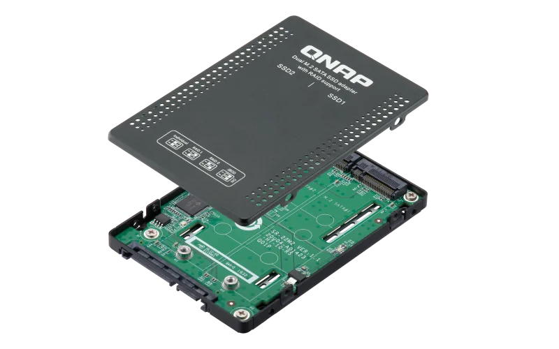 QNAP QDA-A2MAR - redukce z 2x M.2 na 1x 2.5"
