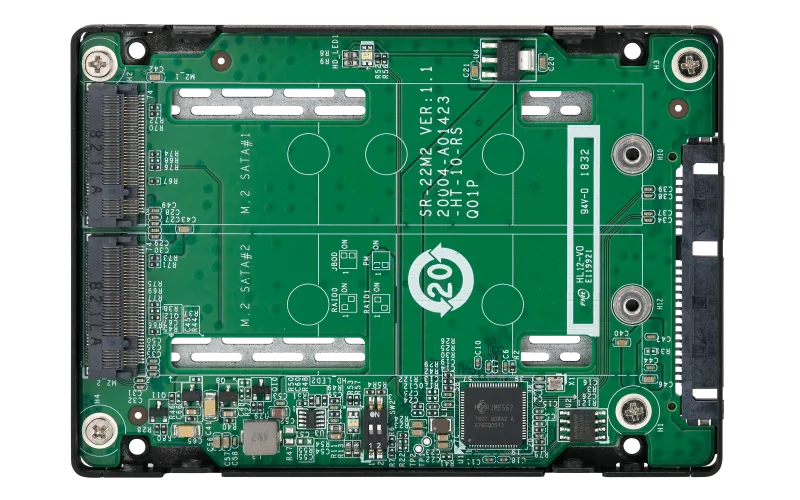 QNAP QDA-A2MAR - redukce z 2x M.2 na 1x 2.5"