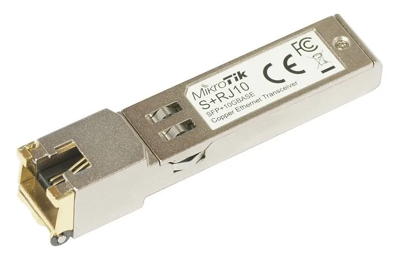 MikroTik S+RJ10 modul RJ45 SFP+, 10Gbit, 10 100 1000M, 200m