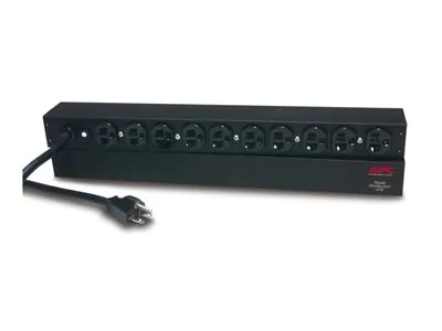 APC Basic Rack-Mount PDU - Pásek na rozvod silnoproudu (k montáži na regál) - AC 120 V - 2.4 kW - vstup: NEMA 5-20 - výstupní konektory: 10 (NEMA 5-20) - 1U - 19" - 3.65 m kabel - černá - pro P/N: SMTL2K2RM2UCLNC, SMTL3KRM2UCL, SMTL3KRM2UCLNC, SRTL5KRM2UT