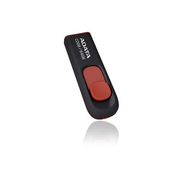 64GB USB ADATA C008 černo/červená (potisk)
