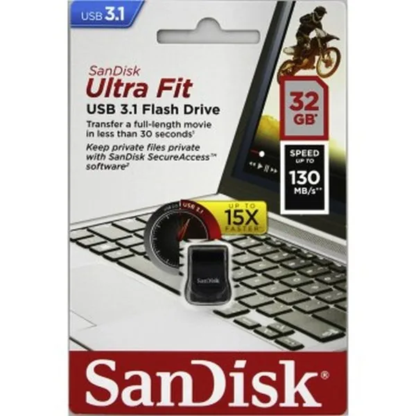 SanDisk Ultra Fit - Jednotka USB flash - 32 GB - USB 3.1