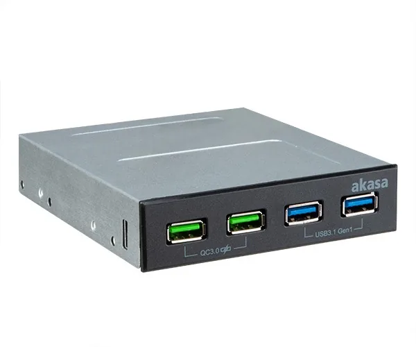 AKASA USB hub 2 x Quick Charge 3.0 + 2 x USB 3.1