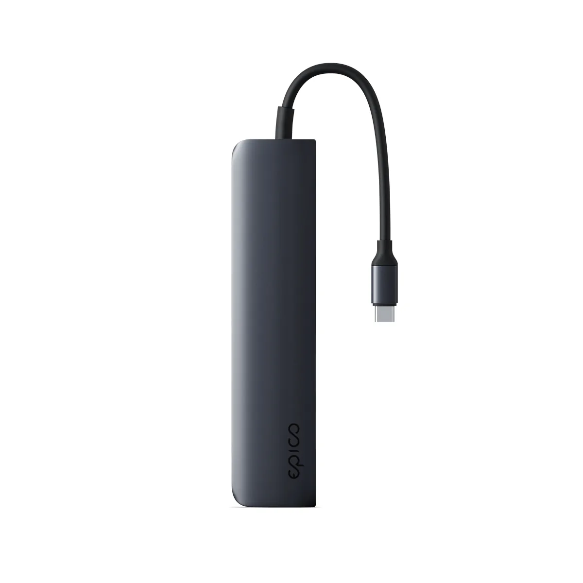 Epico 6v1 hliníkový USB-C 8K hub - inkoustová