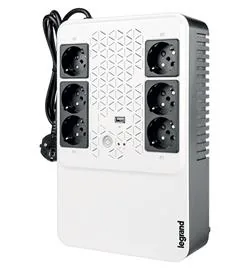 LEGRAND UPS Keor Multiplug 800VA 480W FR, Line-interactive, Tower, výstup 6x FR (CZ), USB nabíjení 1A