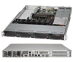 SUPERMICRO 1U chassis 4x 3,5" HS SAS SATA, 2x500W (80PLUS Platinum), WIO, X11