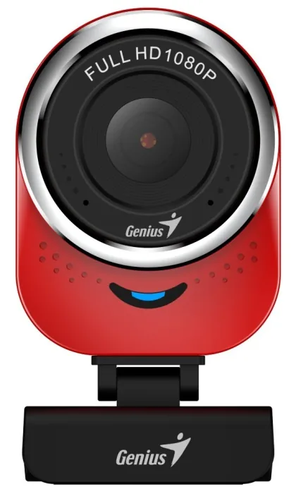 GENIUS webkamera QCam 6000 červená Full HD 1080P USB2.0 mikrofon