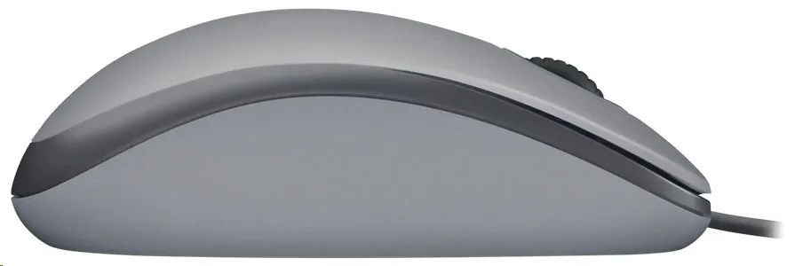 Logitech M110 Silent - Myš - pravák a levák - optický - 3 tlačítka - kabelové - USB-A - středně šedá