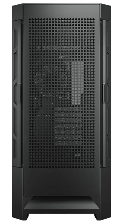 COUGAR PC skříň AIRFACE Black Mid Tower Mesh Front Panel 1 x 120mm Fan TG Left Panel Black