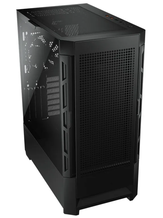 COUGAR PC skříň AIRFACE Black Mid Tower Mesh Front Panel 1 x 120mm Fan TG Left Panel Black