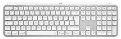 Logitech Master Series MX Keys S for Mac - Klávesnice - full size - podsvícená - bezdrátový - Bluetooth LE - QWERTY - US mezinárodní - bledě šedá