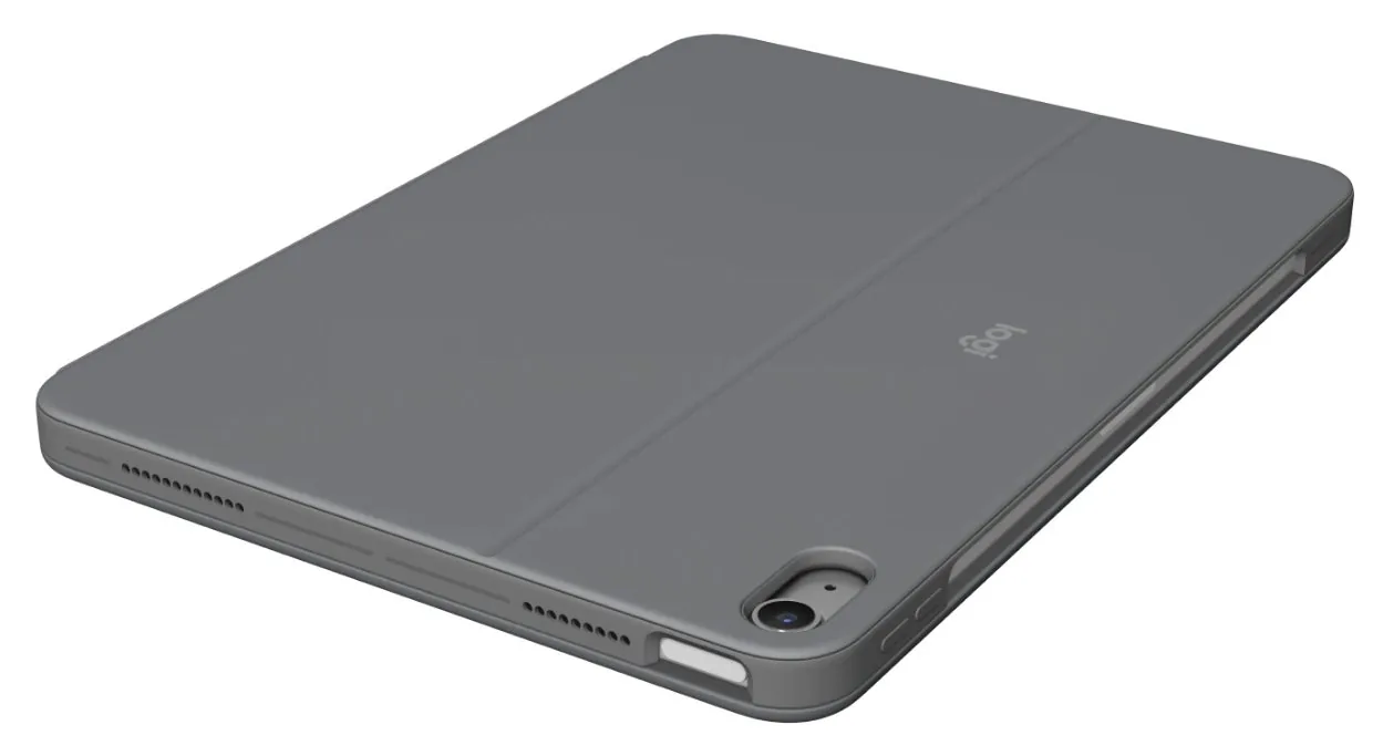 Logitech Combo Touch - Klávesnice a pouzdro - s trackpad - podsvícení - Apple Smart connector - QWERTY - US mezinárodní - oxfordská šedá - pro Apple 13-inch iPad Air (M2, M3)