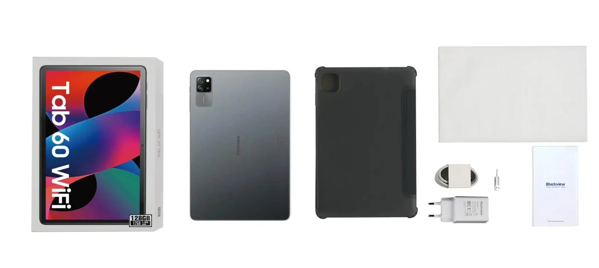 BLACKVIEW Tab 60 WiFi 10.1-inch HD+IPS 800x1280 60Hz 4GB 128GB A523 Octa-core 1.8GHz Camera Front 5MP Rear 8MP 5100mAh N