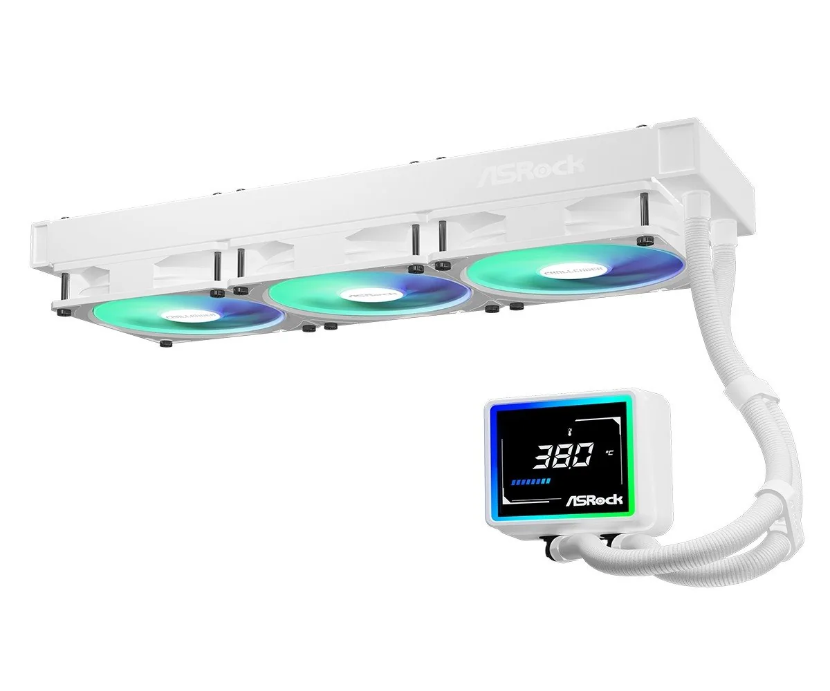 AIOCOOL Asrock Challenger White 360 Digital, ARGB, White, 360mm