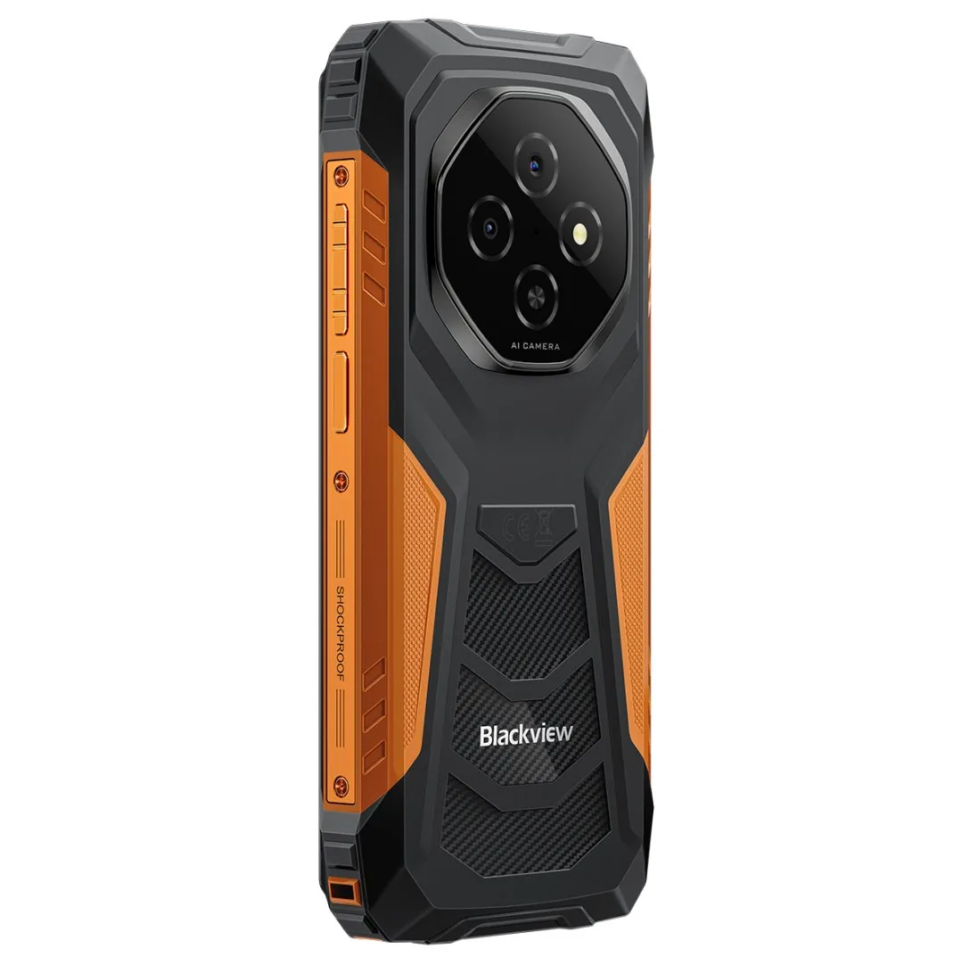 BLACKVIEW Rugged FORT1 LTE 6.56" ORANGE,HD+ 1612x720,6+256GB,T615 Octa-Core 1.8GHz,8MP 16+2MP,NFC,10000mAh,Android 15