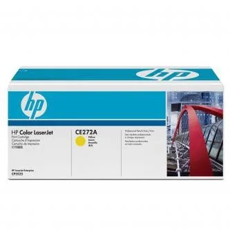 Tonerová cartridge HP, yellow, CE272A - poškozený obal B (viz. popis)