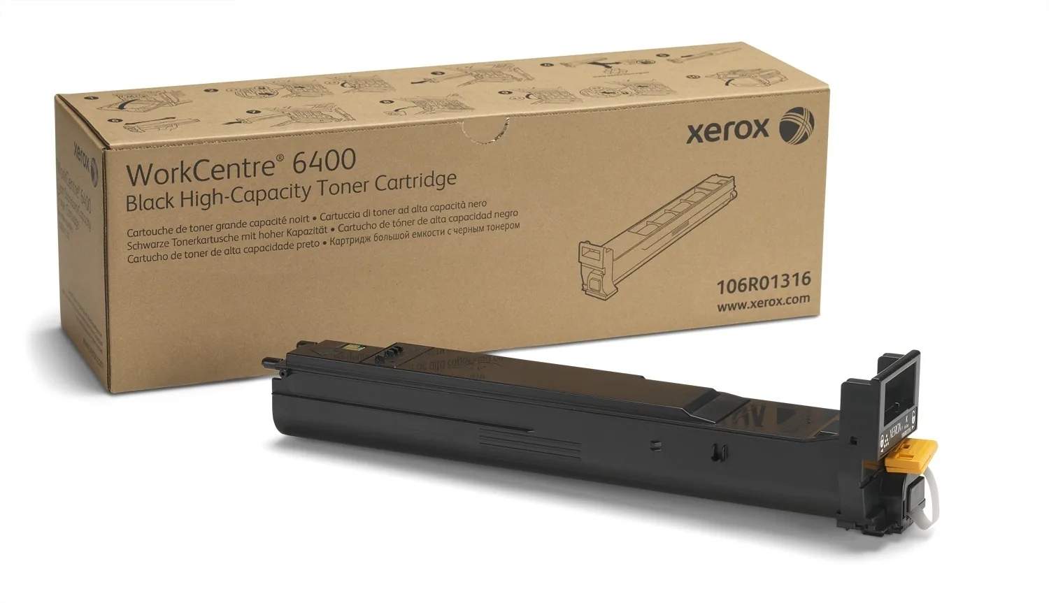 Toner Xerox WorkCentre 6400, black, 106R01316, 12000s, O