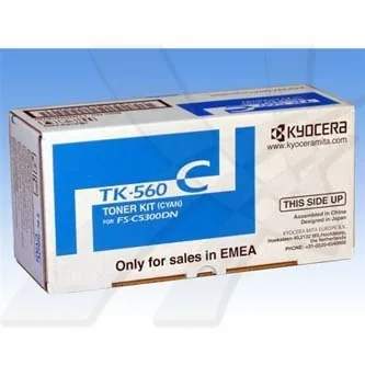 Toner Kyocera Mita FS-C 5300DN, cyan, TK560C - poškození obalu B (viz. popis)