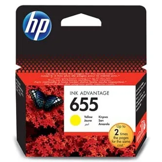 Inkoustová cartridge HP CZ112AE, No.655, yellow - prošlá expirace (2021)
