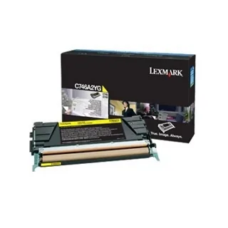 Lexmark Toner Cartrifge C746A3YG Yellow - poškození obalu E (viz. popis)