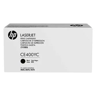 HP toner CE400YC, black - poškozený obal B (viz. popis)