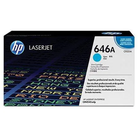 HP originální toner CF031A, cyan, 12500str., HP Color LaserJet CM4540, 4540f, 4540fskm - s