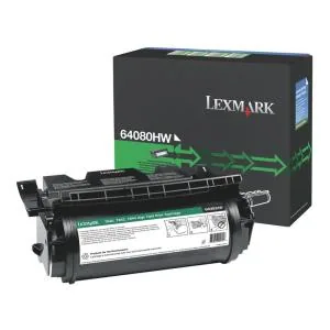 Originální toner, Lexmark, black, 64080HW - poškození obalu ktg. B (viz. popis)