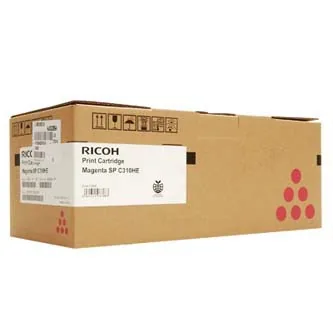 Toner Ricoh SP, magenta, 406481 - poškozený obal C (viz. popis)