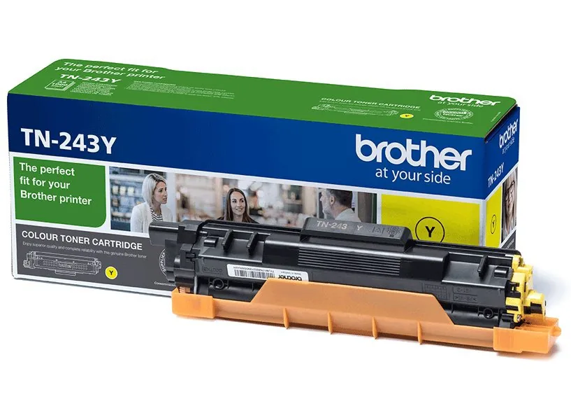 Brother originální toner TN243Y, yellow - poškození obalu B (viz. popis)