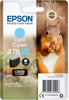 Epson - 10.3 ml - XL - světle azurová - originální - blistr - inkoustová cartridge - pro Expression Home XP-8605, XP-8606; Expression Photo XP-8500, XP-8505, XP-8700